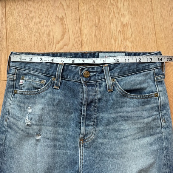 AG Adriano Goldschmied The Sloan Crop Vintage Straight Leg Jeans Size: 25 - Picture 16 of 17
